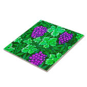 ウィリアム・モリスのデマ、紫色および緑 タイル (側面)