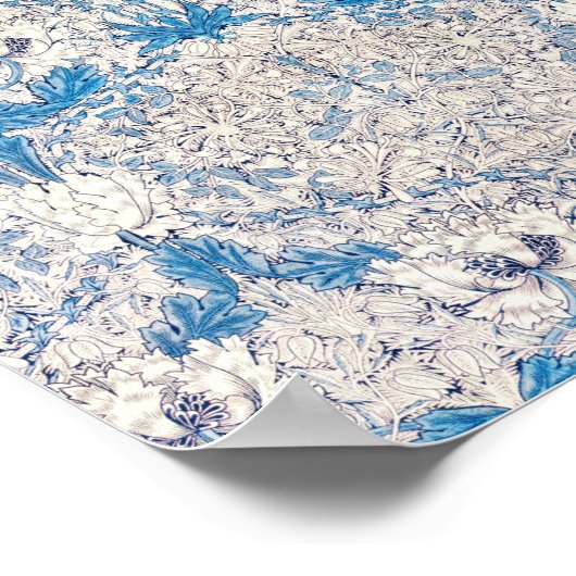 ウィリアム・モリスのハニーサックルの有名な柄 ポスター (角)