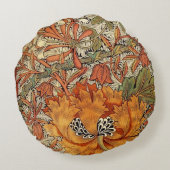 ウィリアム・モリスのハニーサックル ラウンドクッション (裏面)
