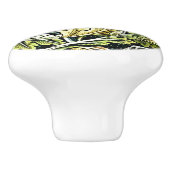 ウィリアム・モリスのパターン、アカンサス セラミックノブ (側面)