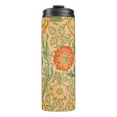 ウィリアム・モリスのピンクとバラの有名パターン タンブラー (正面)