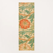 ウィリアム・モリスのピンクとバラの有名パターン ヨガマット (正面)