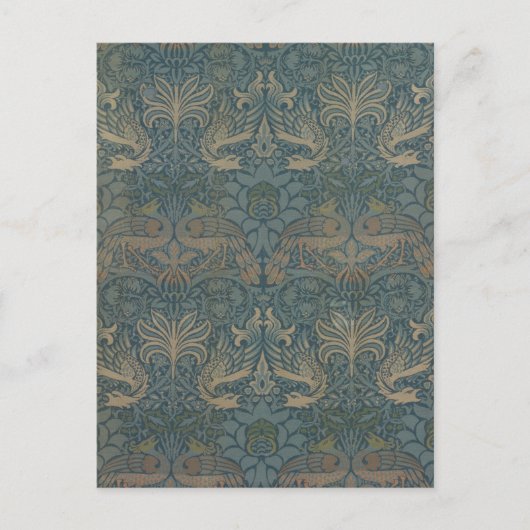 ウィリアム・モリスのピーコック・アンド・ドラゴン ポストカード (正面)