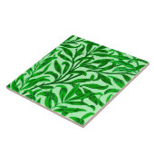 ウィリアム・モリスのヤナギの大枝、エメラルドグリーン タイル (側面)