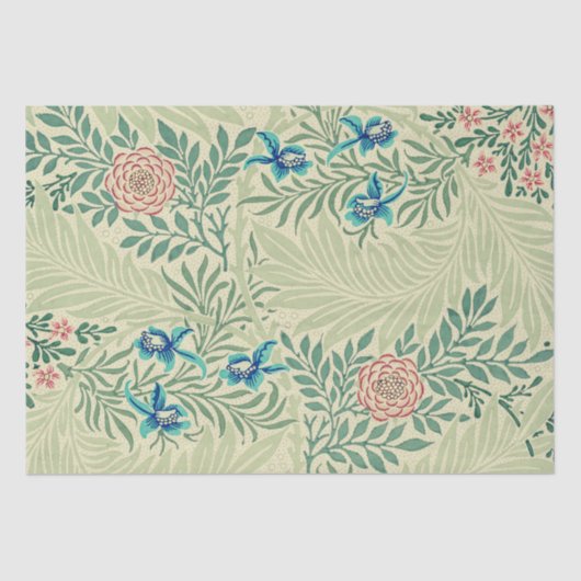 ウィリアム・モリスのラークスパーの有名パターン 薄葉紙 (正面)