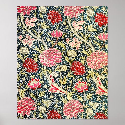 ウィリアム・モリスのレイの有名なパターン ポスター (正面)