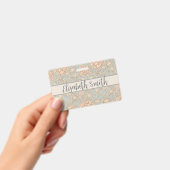 ウィリアム・モリスのワイルド・チューリップ・フラワーの花のデザイン バッジ (Handheld)