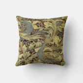 ウィリアム・モリスの孔雀の投球のクッション クッション (裏面)