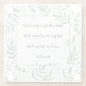 ウィリアム・モリスの引用は… ガラスコースター (裏面)