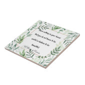 ウィリアム・モリスの引用は…  タイル (側面)