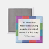 ウィリアム・モリスの引用は… マグネット (正面/裏面)