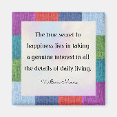 ウィリアム・モリスの引用は… マグネット (正面)