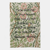 ウィリアム・モリスの引用文 キッチンタオル (縦)