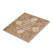 ウィリアム・モリスの引用語句 タイル (側面)