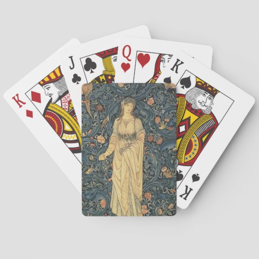 ウィリアム・モリスの旧式な植物相 トランプ (裏面)