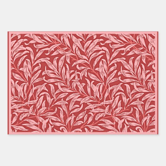 ウィリアム・モリスの有名な模様 ラッピングペーパーシート (正面)