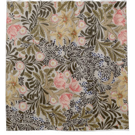 ウィリアム・モリスの木陰パターンシャワー・カーテン シャワーカーテン