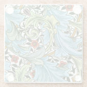 ウィリアム・モリスの柄のグランビル ガラスコースター (裏面)