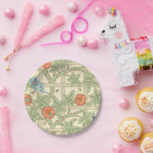 ウィリアム・モリスの格子垣パターン ペーパープレート (パーティー)