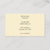 ウィリアム・モリスの格子垣パターン 名刺 (裏面)