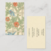 ウィリアム・モリスの格子垣パターン 名刺 (正面/裏面)