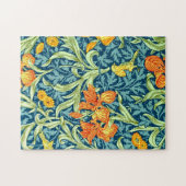ウィリアム・モリスの模様のアイリス ジグソーパズル (横)