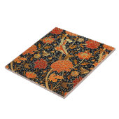 ウィリアム・モリスの模様のクレイ タイル (側面)