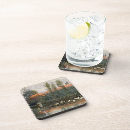 ウィリアム・モリスの池はMertonの大修道院で働きます( コースター (右側)