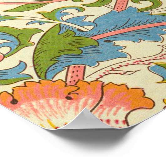 ウィリアム・モリスの泥田の有名な柄 ポスター (角)