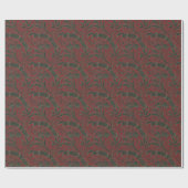 ウィリアム・モリスの深紅の壁紙のデザイン ラッピングペーパー (フラット)