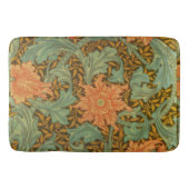 ウィリアム・モリスの独身のな茎パターンアールヌーボー バスマット (正面)