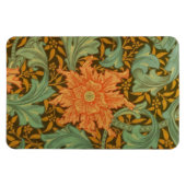 ウィリアム・モリスの独身のな茎パターンアールヌーボー マグネット (横)