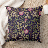 ウィリアム・モリスの甘いイバラの花柄アールヌーボー クッション (ブランケット)