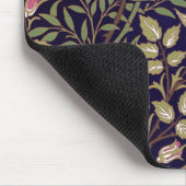 ウィリアム・モリスの甘いイバラの花柄アールヌーボー マウスパッド (コーナー)