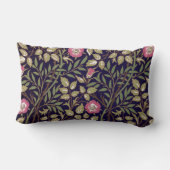 ウィリアム・モリスの甘いイバラの花柄アールヌーボー ランバークッション (裏面)