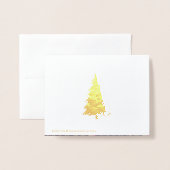 ウィリアム・モリスの甘いイバラの花柄アールヌーボー 箔カード (裏面封筒付き)