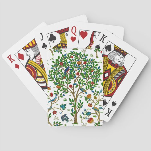 ウィリアム・モリスの生命の木 トランプ (裏面)