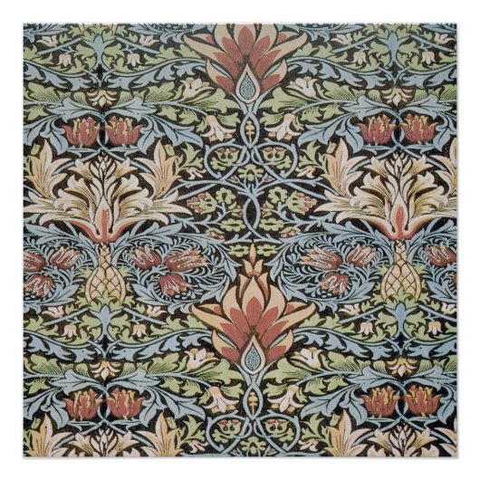 ウィリアム・モリスの美しい作品,アールヌーボー,ボート ポスター (正面)