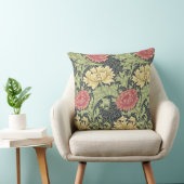 ウィリアム・モリスの菊のヴィンテージの花柄の芸術 クッション (椅子)