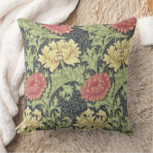 ウィリアム・モリスの菊のヴィンテージの花柄の芸術 クッション (ブランケット)
