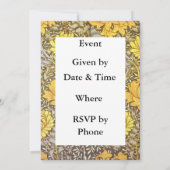 ウィリアム・モリスの菊 招待状 (裏面)