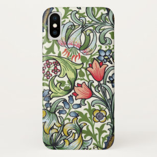 ウィリアム・モリスの金ユリの花のChintzパターン iPhone X ケース