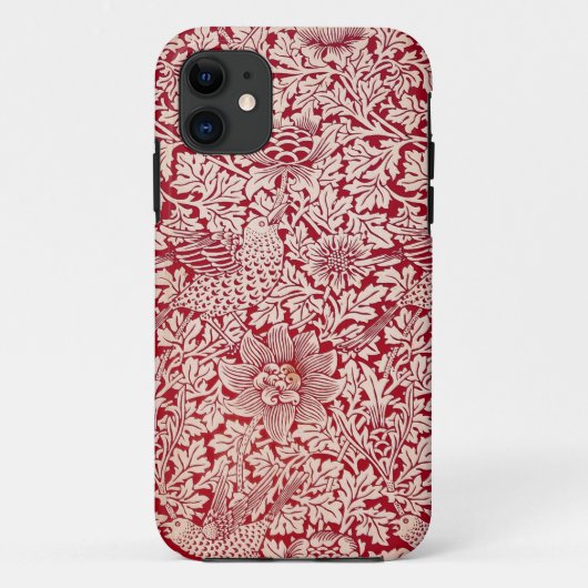 ウィリアム・モリスの鳥およびアネモネ Case-Mate iPhoneケース (裏面)