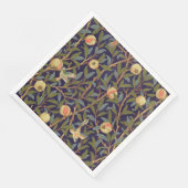 ウィリアム・モリスの鳥およびザクロのヴィンテージの花柄 (コーナー)