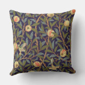 ウィリアム・モリスの鳥およびザクロのヴィンテージの花柄 クッション (裏面)