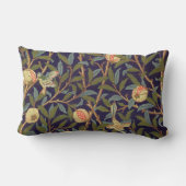 ウィリアム・モリスの鳥およびザクロのヴィンテージの花柄 ランバークッション (裏面)