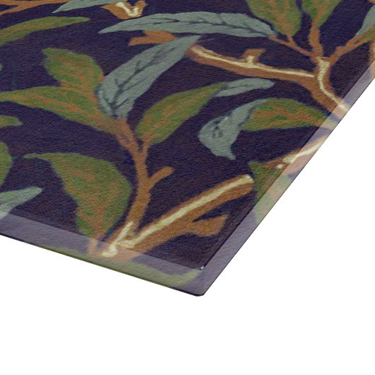 ウィリアム・モリスの鳥およびザクロのヴィンテージの芸術 カッティングボード (角)