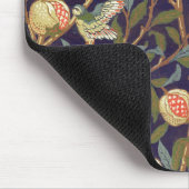 ウィリアム・モリスの鳥およびザクロのヴィンテージの芸術 マウスパッド (コーナー)