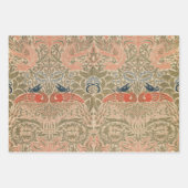 ウィリアム・モリスの鳥の有名なパターン ラッピングペーパーシート (正面)