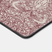 ウィリアム・モリスの鳩とバラ、アンティークバラデスクM デスクマット (コーナー)